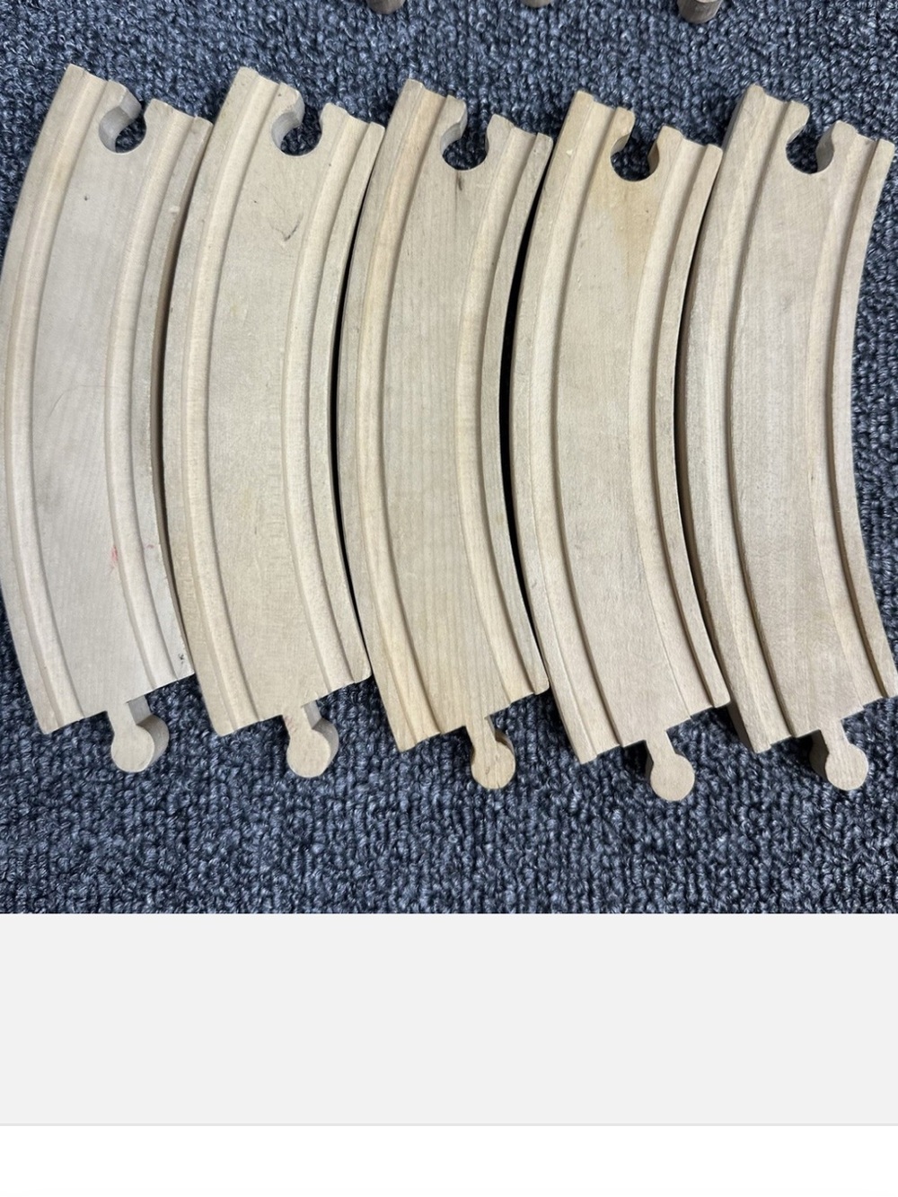 Thomas Wooden Railway Tracks Right Straight and Left Tracks